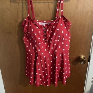 Minnie Mouse-like swimsuit. New XXL